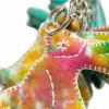 Colorful tie-dyed rabbit fabric keychains, rabbit lanterns, colored lanterns, iron cans, decorative pendants Application Scenario